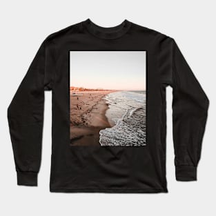 Landscape, Sunset, Nature, Scandinavian art, Modern art, Wall art, Print, Minimalistic, Modern Long Sleeve T-Shirt